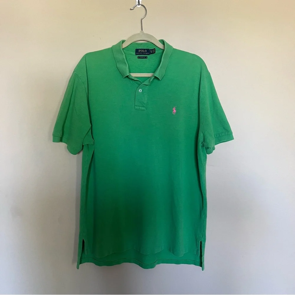 Polo by Ralph Lauren Men's Green Classic Fit Polo Shirt